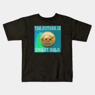 Bitcoin Gold Cryptocurrency Digital Assets Kids T-Shirt